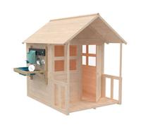 TP Toys Buttercup Cottage Wooden Playhouse With Floor, Verandah And Mud Kitchen - Fsc Certified