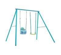 TP Toys Deluxe Double Metal Swing Set, Rapide & Bluey Quadpod Seats
