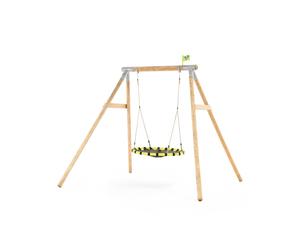 TP Toys Eagle Wooden Swing Set With Giant Nest Swing Ages 3 Years+ Colour Yellow/Black