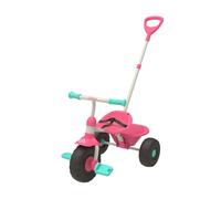 TP Toys Early Fun-Bubble Gum - Parental Lock Mode, Removable Safety Bar & Adjustable Seat. Removable Parent Handle Tricycles Toddler, Shock Resistant Wheels - Ages 10-36 Months.