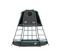 Tp Toys Explorer Metal Climbing Frame Black Edition - Outdoor & Garden Den, Adventure Playmat & Cargo Net Entrance Gardens, For