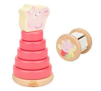 TP Toys Grow With Peppa Pig Wooden Roller Rattle And Topple Tower Set