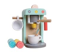 Owl & Fox Wooden Coffee Machine - FSC Certified Wood, Montessori Pretend Play for Little Baristas