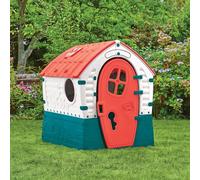 Palplay Dream Playhouse, UV Resistant, Indoor and Outdoor, Garden Toys, Sunroof Windows and Peep Holes, Ideal for Kids Ages 2+, Red, Yellow and Blue, 95 x 90 x 110 cm