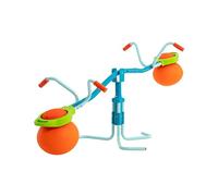 TP Toys Spiro Hop Seesaw Outdoor Bouncing & Spinning 360° Garden Toy with Inflatable Cushioned Seats, Adjustable Height & Counterbalanced Design for Kids Outdoor Playground Toy