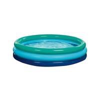 TP Toys Three Ring Paddling Pool - Includes 2 Self Adhesive Repair Patches. Safety Valves For Easy Inflating And Deflating, 3 Air Chamber System With Hard-Wearing Base - Family Paddling Pool For Kids.