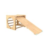 TP Toys Tp Active-Tots Pikler Style Wooden Climbing Cube & Slide - Fsc Certified