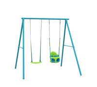TP Toys Tp Deluxe Double Metal Swing With Rapide & Quadpod Seats