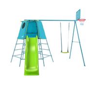 TP Toys Tp Explorer Metal Climbing Frame Set With Ripple Slide & Basketball Hoop