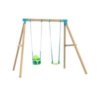 TP Toys Tp Kingswood Double Squarewood Swing Set With Quadpod - Fsc Certified