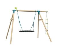 TP Toys Tp Knightswood Triple Wooden Swing Set With Glide Ride