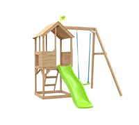 TP Toys Tp Treehouse Wooden Play Tower With Wavy Slide & Swing Arm - Fsc Certified