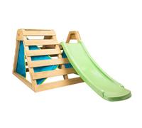 TP Toys Wooden Toddler Climb & Slide - With Climb Up Rock Wall, Secret Den And Slide. FSC Certified Wood. Outdoor Indoor Montessori Climbing Toys. Fun Active Play For Kids - Suitable For 18 Months+