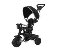 TP Toys Trike 4 In 1+ Midnight - Parental Lock Mode, Removable Safety Bar & Safety Steering Lock System. Shock Resistant Wheels, Retractable Sun CaNopy - Ages 10-36 Months.