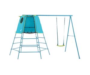 TP Toys UK Explorer Metal Climbing Frame and Swing - Blue