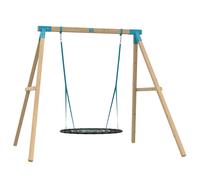 TP Toys UK Kingswood Double Wooden Swing Set - With Giant Nest Swing