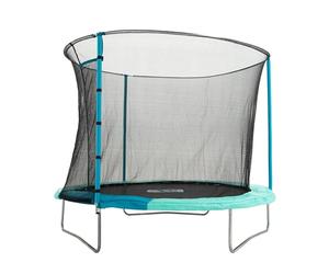 TP Toys Up 8ft Trampoline with Safety Enclosure and Padded Frame | 8ft trampoline, rigid top ring, safety enclosure, padded frame, galvanised steel, strong springs, ages 3 years+