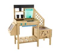 TP Toys Wooden Deluxe Potting Bench - Includes Pots, Water Butt And Splash Tray. Viewing Window So Children Can Peek And See How Their Vegetables Are Growing, Made From Fsc Certified Wood - 3+ Years