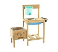 TP Toys Wooden Potting Bench - Includes Pots, Water Butt And Splash Tray. Made From FSC Certified Wood, Viewing Window So Children Can Peek And See. Wooden Playhouse - Suitable For 3+ Years.