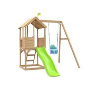 TP Treehouse Set with Slide & Bluey Quadpod Single Swing
