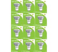 tp24 8710 LED 3.5W Clear Spot L1/GU10 Cap 3000K (2882 & 2880 Replacement) *12 Pack Bundle*