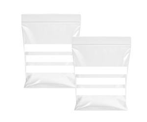 TP4U - 2000 Grip Seal Bags 3'' x 3.25'' Multipurpose Write on Panel/Stripe Small Reusable Resealable Strong Clear Plastic Polythene Baggies - Various Sizes (3'' x 3.25'')