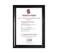 Hampton Frames Promote It A4 Non Glass Frame Black Aluminium PAPFA4BBLK