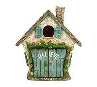 TPALPKT Miniature Fairy Gnome Door, Fairy Garden House, Fairy Doors for The Enchanted Garden Fairies and Gnomes, Yard Art Garden Tree Sculpture Statues, Fairy Garden Decor Accessories