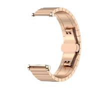 TPANSCF 18mm Metal Band Compatible With Watch GT5 Pro 42mm /GT5/4 41mm Replacement Bracelet Accessory(Rose Golden,GT5 Pro42mm)