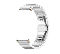 TPANSCF 18mm Metal Band Compatible With Watch GT5 Pro 42mm /GT5/4 41mm Replacement Bracelet Accessory(Silver,GT5 Pro42mm)