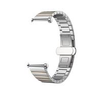 TPANSCF 18mm Metal Band Compatible With Watch GT5 Pro 42mm /GT5/4 41mm Replacement Bracelet Accessory(Silver Golden,GT5 Pro42mm)