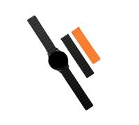 TPANSCF 20mm 22mm Silicone Band Compatible With WATCH GT5 4 Pro/GT5 4 46mm Strap Loop Bracelet(Black Orange,1PCS 22MM)