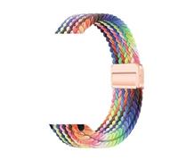 TPANSCF Braided Loop Nylon Strap For Watch Ultra 49mm 10 46mm 42mm 9/8/7 Women Bracelet Watch 6/5/SE/3 WristBand(New rainbow,46 49mm)
