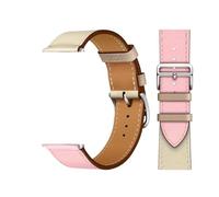 TPANSCF Leather Watch Strap Compatible With Watch Band 44mm 45mm 41mm 42-46mm 40mm Single Tour Ultra 2 49mm Series 10 9 8 7 6 5 4 3 SE(Rose Sakura Craie22,S10-46mm)