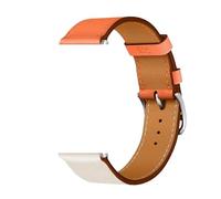 TPANSCF Leather Watch Strap Compatible With Watch Band 44mm 45mm 41mm 42-46mm 40mm Single Tour Ultra 2 49mm Series 10 9 8 7 6 5 4 3 SE(24Orange with Beige,S10-42mm)
