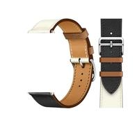 TPANSCF Leather Watch Strap Compatible With Watch Band 44mm 45mm 41mm 42-46mm 40mm Single Tour Ultra 2 49mm Series 10 9 8 7 6 5 4 3 SE(Black white 06,S10-42mm)