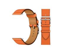 TPANSCF Leather Watch Strap Compatible With Watch Band 44mm 45mm 41mm 42-46mm 40mm Single Tour Ultra 2 49mm Series 10 9 8 7 6 5 4 3 SE(Orange 17,S10-42mm)