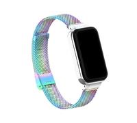 TPANSCF Suitable Compatible With Band 2 Watchband, Stainless Watchband Metal Protection Frame Replacement Band(Colorful)