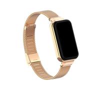 TPANSCF Suitable Compatible With Band 2 Watchband, Stainless Watchband Metal Protection Frame Replacement Band(Rose Golden)