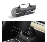TPARTS Hidden Magnetic (Under Screen) Storage Box for Model 3/Y Center Console Organizer Behind Screen Tray Dashboard Organizer Vehicle Tissue Holder (Model 3/Y)