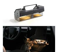TPARTS Hidden Magnetic (Under Screen) Storage Box for Tesla Model 3 Highland 2024 with Open-close Design Center Console Organizer Dashboard Vehicle Tissue Holder with Smart Warm White Light