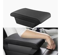 TPARTS Leather Armrest Support Cushion for Tesla Model 3/Y/X/S Tesla Armrest Decor Interior Accessories Memory Foam Console Pillow Elbow Rest Cover Pad (Black)