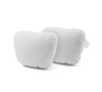 TPARTS Leather Headrest Neck Pillow for Tesla Model Y/X/3/S (Includes Model Y Juniper 2026 2025 & Model 3 Highland 2024-2026) Interior Accessories Car Neck Pillow for Traveling (Set of 2 White)