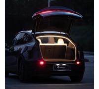 TPARTS LED Trunk Light Strip for Tesla Model Y Silicone Waterproof Smart Dual Color Switchable Tesla Model Y Interior Lighting Warm and Cool White (3000K 6000K)