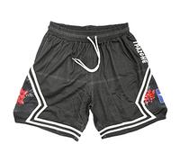 TPAZGHE Basketball Athletic Shorts Men - Mesh Gym Sports Workout Training Drawstring Retro Casual Fashion Shorts with Pockets, A016, L