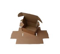 TPBK24 Postal Box 216x169x89mm 8.5x6.6x3.5" Trojan Brown Kraft Small Parcel Postal Packing Mailing Boxes Eco Friendly FSC Certified Biodegradable and Recyclable - Sold in Packs of 25