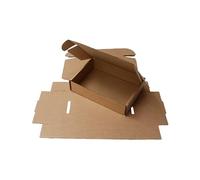 TPBK25 Postal Box 250x180x60mm 9.8x7.1x2.4" Trojan Brown Kraft Small Parcel Postal Packing Mailing Boxes Eco Friendly FSC Certified Biodegradable and Recyclable - Sold in Packs of 25