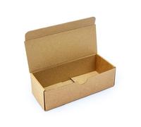 TPBK6 Postal Box 185x80x55mm 7.3x3.1x2.2" Trojan Brown Kraft Small Parcel Postal Packing Mailing Boxes Eco Friendly FSC Certified Biodegradable and Recyclable - Sold in Packs of 25