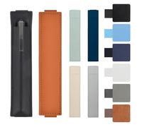 TPBSITNS 6PCS Adjustable Elastic Band Pen Holder with 6PCS Pen Loop Holder Self-Adhesive, PU Leather Pen Sleeve Pouch, Detachable Pen Case for Notebooks, Journals, Calendars,iPad(6 Colors)