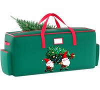 TPCSCH Christmas Tree Bags Green Christmas Tree Storage Bag 7.5ft Tree 600D Oxford Fabric Xmas Tree Bag Christmas Tree Organizer Bag with Handles and Zippers Christmas Tree Storage Container for Tree